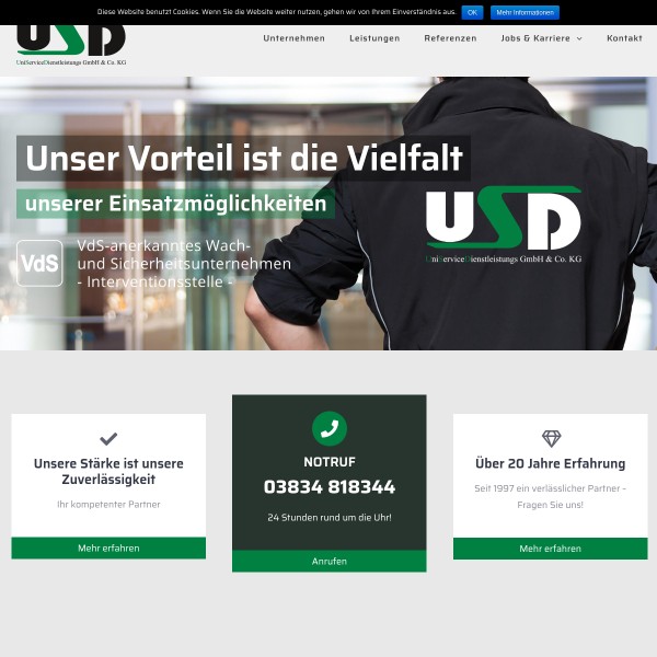 USD Uni Service Dienstleistungs GmbH & Co. 17489 Greifswald