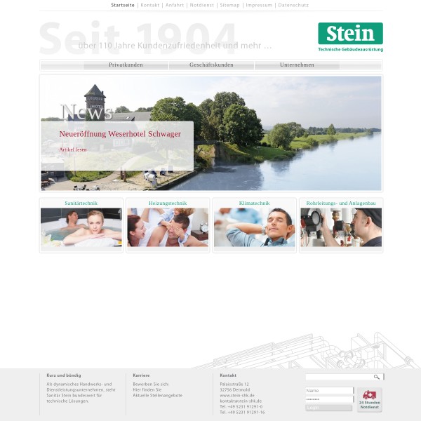 Sanitär Stein GmbH 32756 Detmold