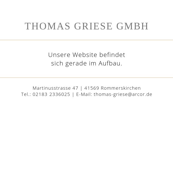 Thomas Griese GmbH 41515 Grevenbroich