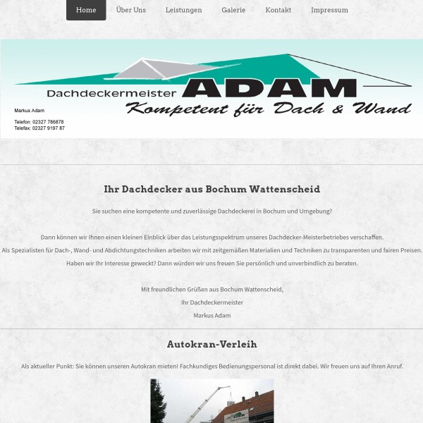 Dachdecker Adam 44866 Bochum