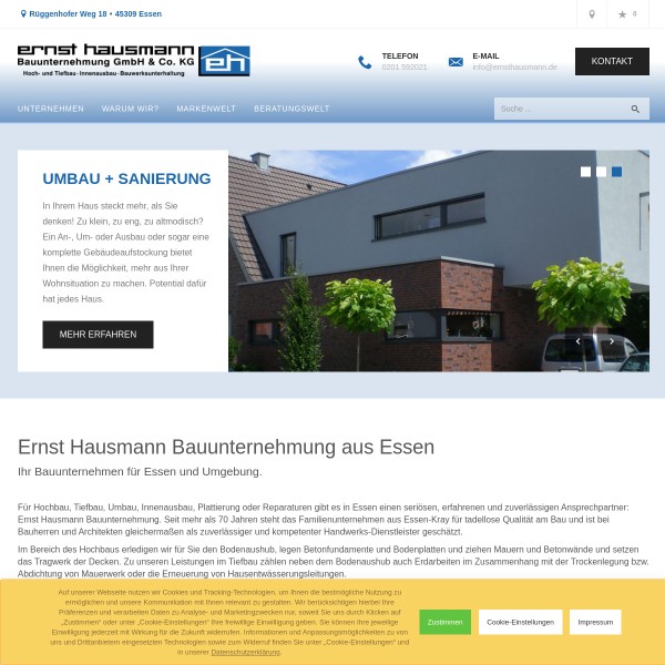 Ernst Hausmann GmbH & Co. 45309 Essen