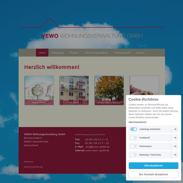 VEWO Wohnungsverwaltung GmbH 45883 Gelsenkirchen