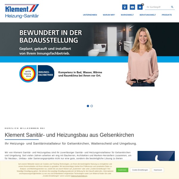 Klement Sanitär - und Heizungsbau GmbH 45886 Gelsenkirchen