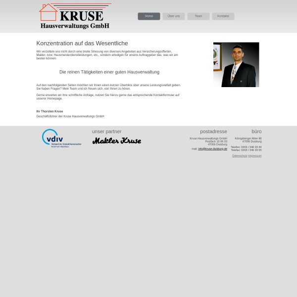 Kruse Hausverwaltungs GmbH 47057 Duisburg