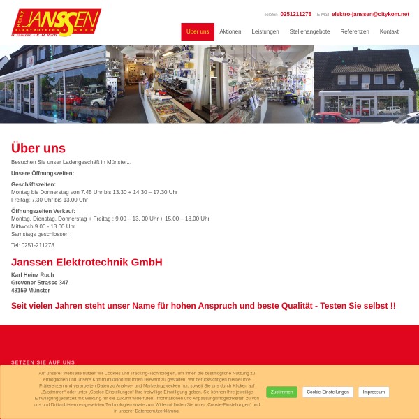 Elektrotechnik Heinz Janssen GmbH 48159 Münster