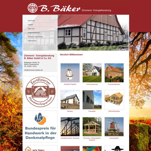 Bäker Bernhard Zimmerei GmbH 49088 Osnabrück