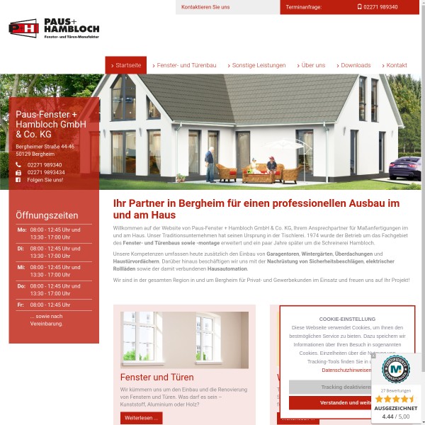 Paus-Fenster + Hambloch GmbH & Co. 50129 Bergheim