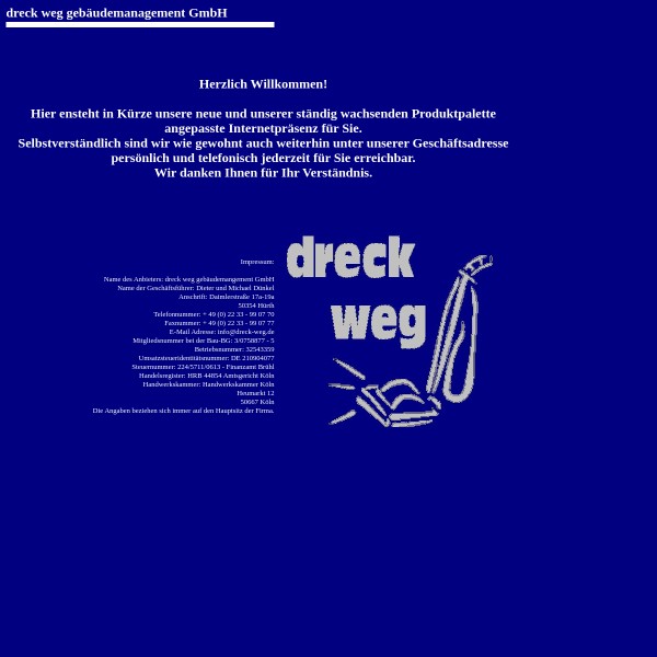 dreck weg gebäudemanagement 50354 Hürth