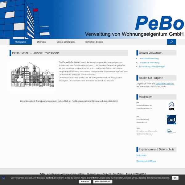 PeBo Wohnungsverwaltungen GmbH 53117 Bonn