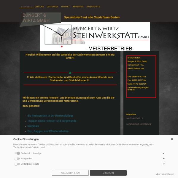 Bungert & Wirtz Steinwerkstatt GmbH 54294 Trier