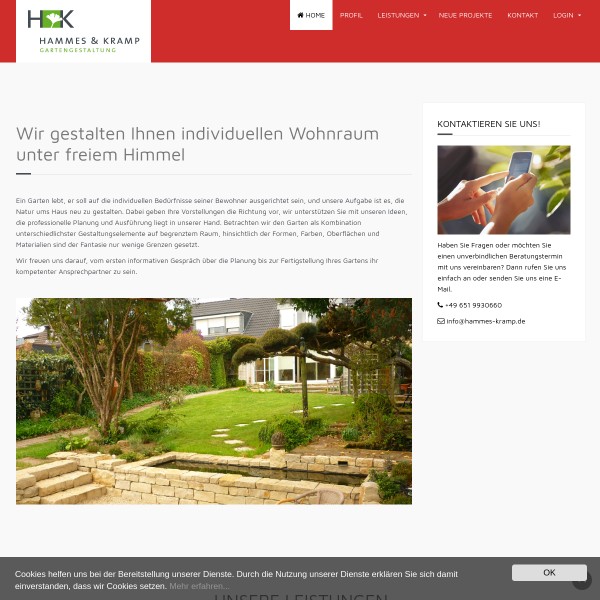 Hammes und Kramp Gartengestaltung 54296 Trier