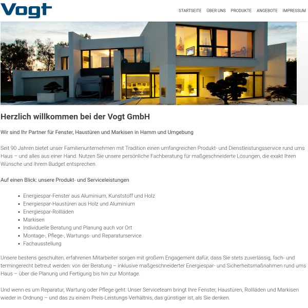 Holzverarbeitung Vogt GmbH 59075 Hamm