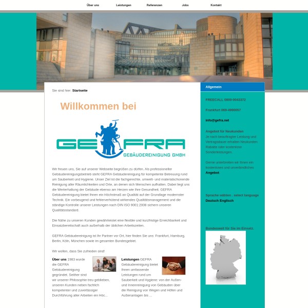 Gefra Gebäudereinigung GmbH 60314 Frankfurt