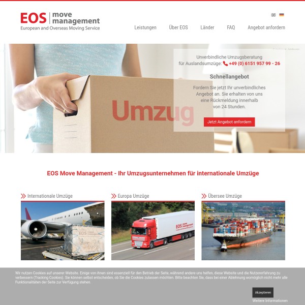 EOS Move Management - Möbelspedition und Umzugsunternehmen 64295 Darmstadt