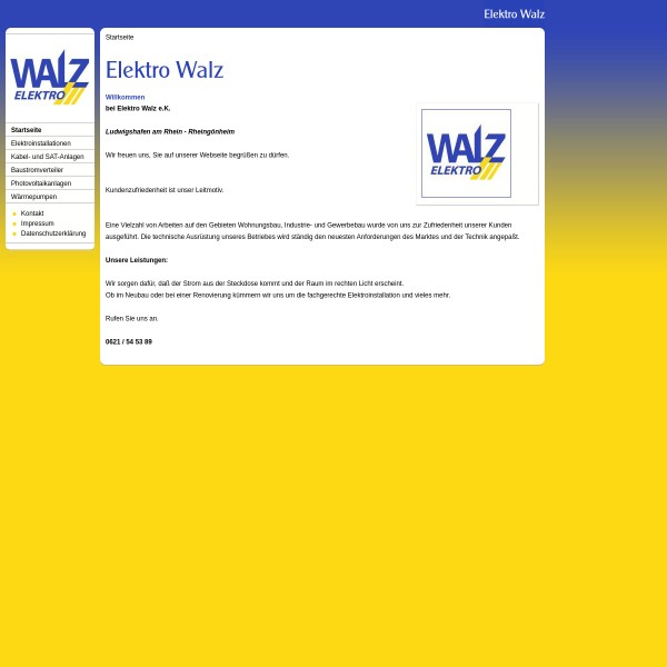 Elektro Walz GmbH 67067 Ludwigshafen