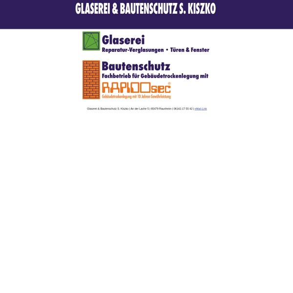 Glaserei & Bautenschutz S. Kiszko 67551 Worms