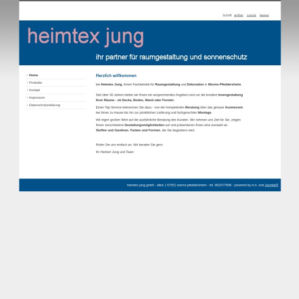 Heimtex Jung GmbH 67551 Worms