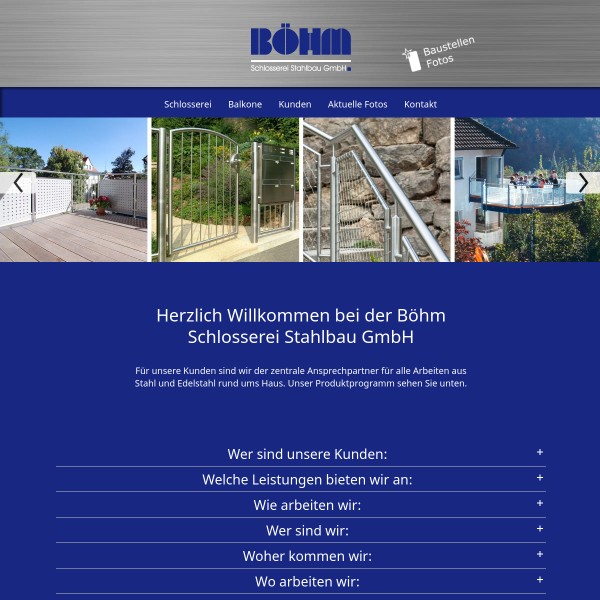 Böhm Schlosserei Stahlbau GmbH 70565 Stuttgart